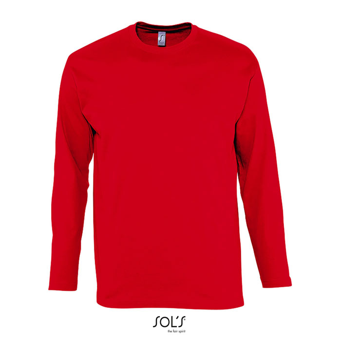 Tshirt manches longues publicitaire homme 150g - MONARCH Rouge 1